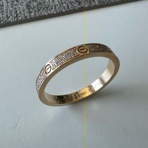 Cartier pave love ring small